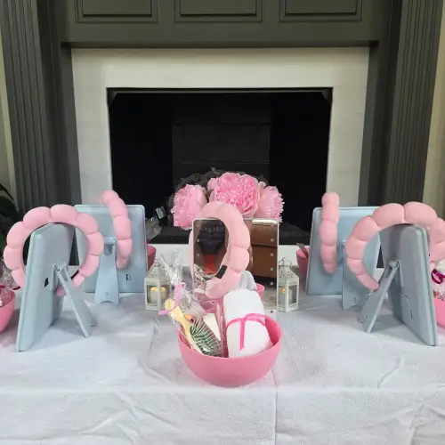 At-Home Spa table set-up