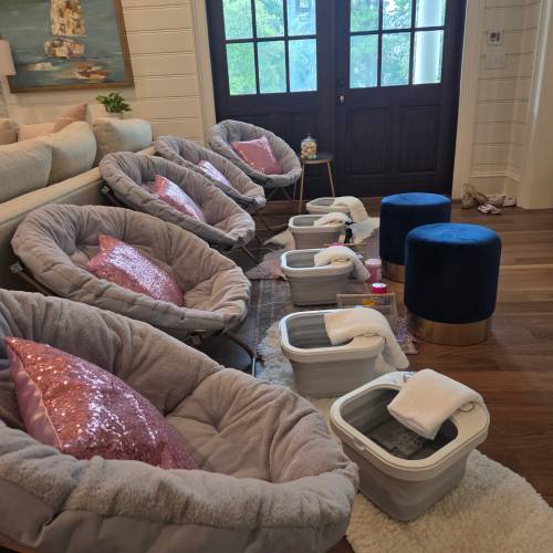 Pedicure set-up